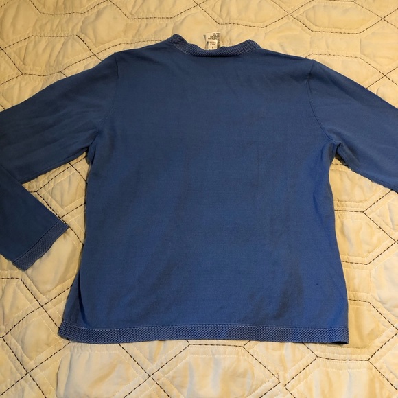 Talbots blue hook and eye cardigan - Picture 2 of 5